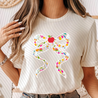 School Coquette Bow T-Shirt *Back to School Sale*